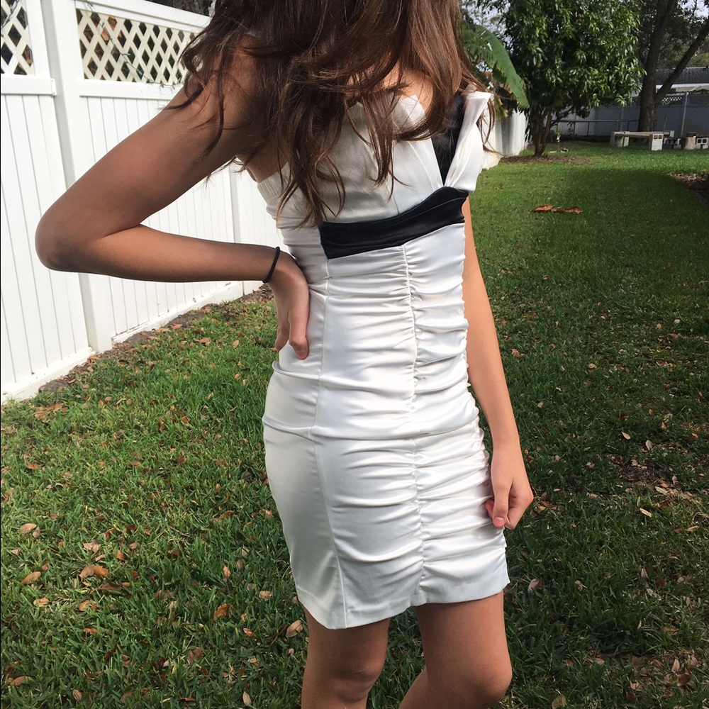 unique, skin tight, ruffled dress